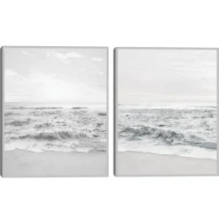Seafoam Gentle Tides 2-Pc. Framed Wall Art Set-Kirkland's Home Best