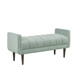 Seafoam Velvet Bench-Kirkland's Home Discount