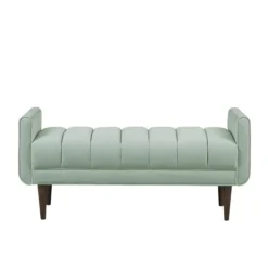 Seafoam Velvet Bench-Kirkland's Home Discount
