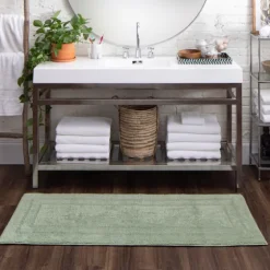 Seaglass Reversible Cotton Bath Mat, 60 In.-Kirkland's Home New