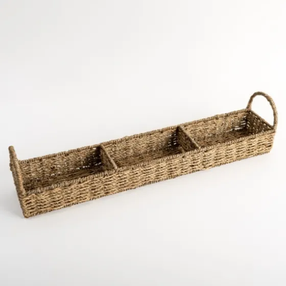 Seagrass Woven 3-Section Tray-Kirkland's Home Cheap
