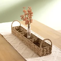 Seagrass Woven 3-Section Tray-Kirkland's Home Cheap