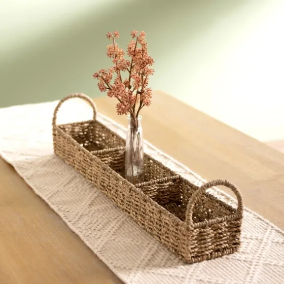 Seagrass Woven 3-Section Tray-Kirkland's Home Cheap