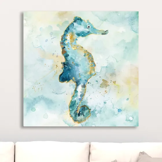 Seahorse Giclee Canvas Art Print-Kirkland's Home Online