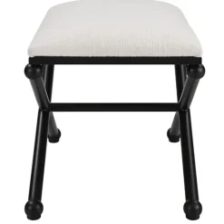 Seat And Black Metal Ottoman-Kirkland's Home Sale
