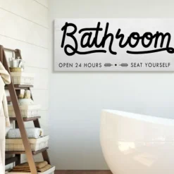 Seat Yourself Sign Canvas Art Print-Kirkland's Home Shop