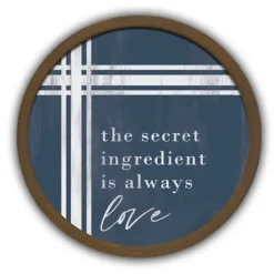 Secret Ingredient Love Round Framed Plaque-Kirkland's Home Online