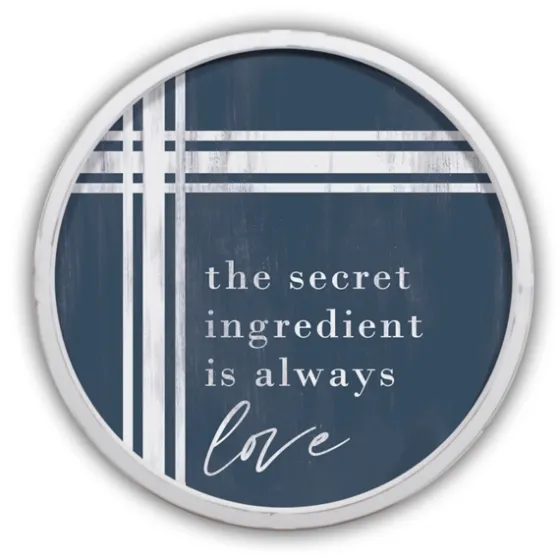 Secret Ingredient Love Round Framed Plaque-Kirkland's Home Sale