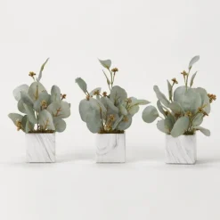 Seeded Eucalyptus Branches In Cubes, Set Of 3-Kirkland's Home Store