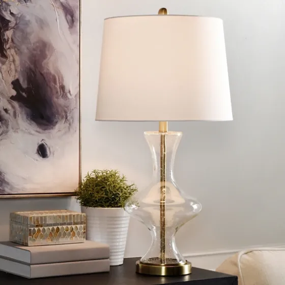 Seeded Glass And Gold Table Lamp-Kirkland's Home Shop