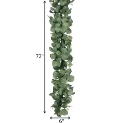 Seeded Silver Dollar Eucalyptus Garland-Kirkland's Home New