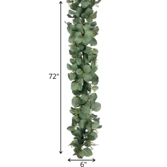 Seeded Silver Dollar Eucalyptus Garland-Kirkland's Home New