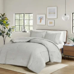 Seersucker 3-Pc. Full/Queen Comforter Set-Kirkland's Home Shop