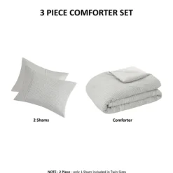 Seersucker 3-Pc. Full/Queen Comforter Set-Kirkland's Home Shop
