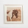 Sepia Horse On Linen Framed Art Print-Kirkland's Home New