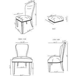 Sevana Faux Leather Dining Chairs, Set Of 2-Kirkland's Home New
