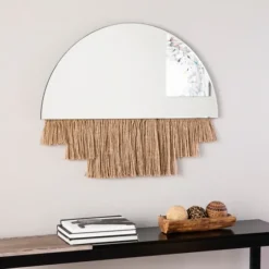 Shaw Fringe Half Circle Wall Mirror-Kirkland's Home Shop