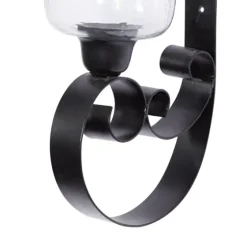 Shayne Black Iron Scroll Sconce-Kirkland's Home Shop