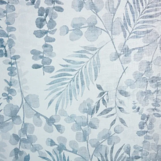 Sheer Blue Botanical Curtain Panel Set, 95 In.-Kirkland's Home Sale