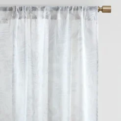 Sheer Botanical Curtain Panel Set, 95 In.-Kirkland's Home Cheap