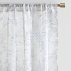 Sheer Botanical Curtain Panel Set, 95 In.-Kirkland's Home Cheap