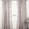 Sheer Dark Linen Curtain Panel, 96 In.-Kirkland's Home Sale