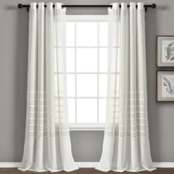 Sheer Grommet Curtain Panel Set, 84 In.-Kirkland's Home Flash Sale