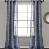 Sheer Navy Textured Curtain Panel Set, 84 In.-Kirkland's Home Clearance