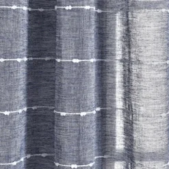 Sheer Navy Textured Curtain Panel Set, 84 In.-Kirkland's Home Clearance