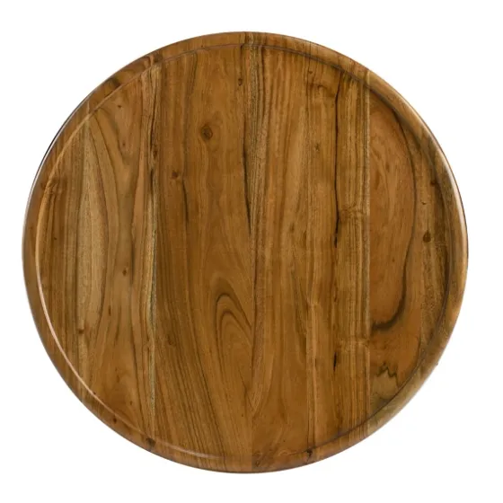 Sheesham And Mango Wood Drum Accent Table-Kirkland's Home Shop