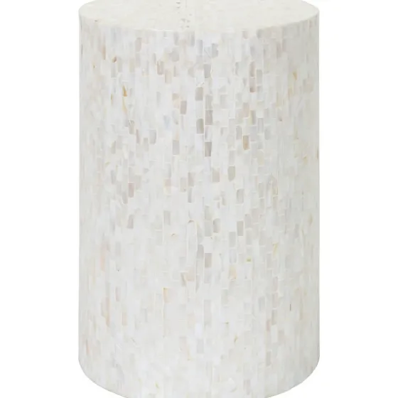 Shell Cylinder Frame Accent Table-Kirkland's Home Sale