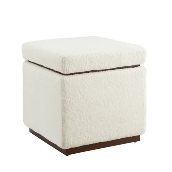 Sherpa Cube Storage Ottoman-Kirkland's Home Fashion