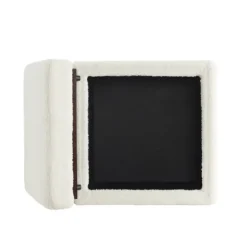 Sherpa Cube Storage Ottoman-Kirkland's Home Fashion