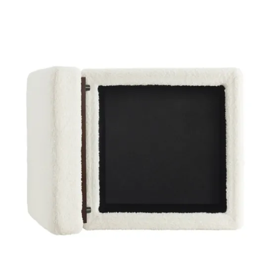 Sherpa Cube Storage Ottoman-Kirkland's Home Fashion