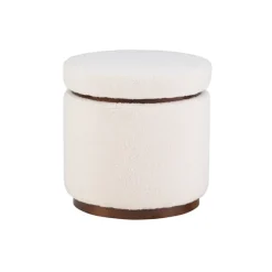 Sherpa Upholstered Storage Ottoman-Kirkland's Home Cheap