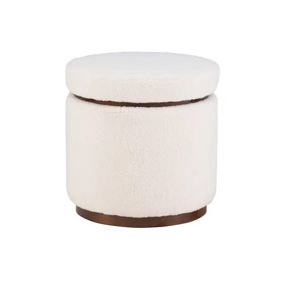 Sherpa Upholstered Storage Ottoman-Kirkland's Home Cheap