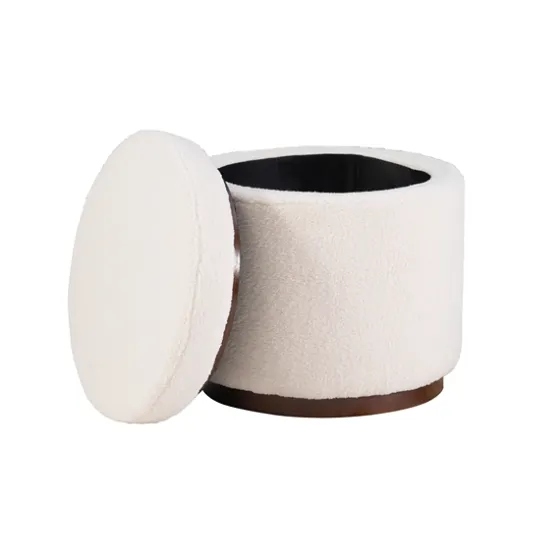 Sherpa Upholstered Storage Ottoman-Kirkland's Home Cheap