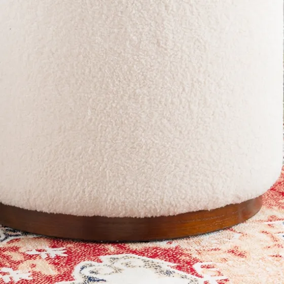 Sherpa Upholstered Storage Ottoman-Kirkland's Home Cheap