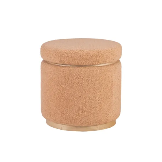 Sherpa Upholstered Storage Ottoman-Kirkland's Home Online
