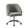 Sherpa Upholstered Swivel Office Chair-Kirkland's Home Hot