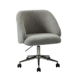 Sherpa Upholstered Swivel Office Chair-Kirkland's Home Hot