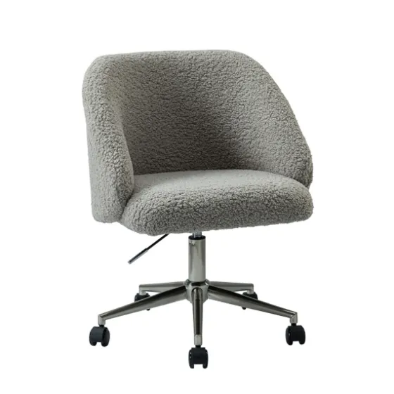 Sherpa Upholstered Swivel Office Chair-Kirkland's Home Hot