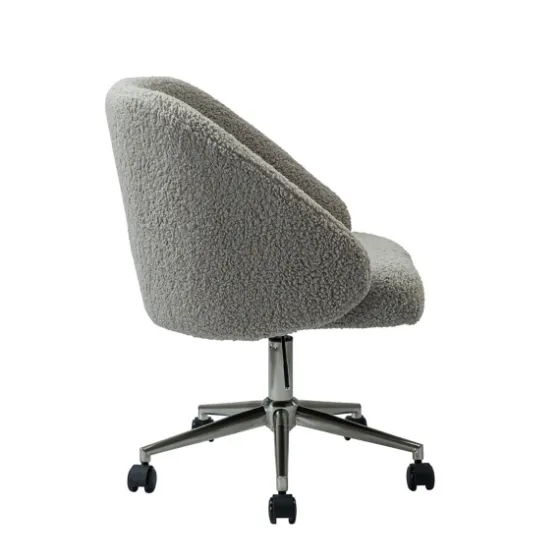 Sherpa Upholstered Swivel Office Chair-Kirkland's Home Hot