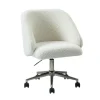 Sherpa Upholstered Swivel Office Chair-Kirkland's Home Outlet
