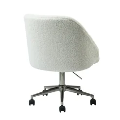Sherpa Upholstered Swivel Office Chair-Kirkland's Home Outlet