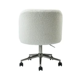 Sherpa Upholstered Swivel Office Chair-Kirkland's Home Outlet