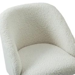Sherpa Upholstered Swivel Office Chair-Kirkland's Home Outlet