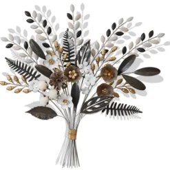 Shining Golden Floral Bouquet Wall Decoration-Kirkland's Home New