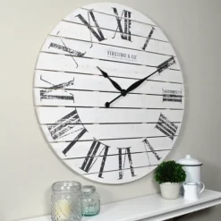 Shiplap Coastal Wall Clock, 29 In.-Kirkland's Home Hot