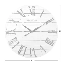 Shiplap Coastal Wall Clock, 29 In.-Kirkland's Home Hot